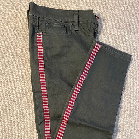 JCrew Toothpick Jeans w/TuexedoStripe - Picture 1 of 4